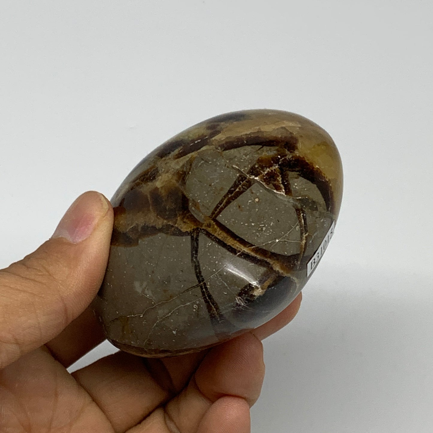 0.56 lbs, 2.6"x2.8"x1.6" Septarian Nodules Heart Polished Healing Crystal, B3101
