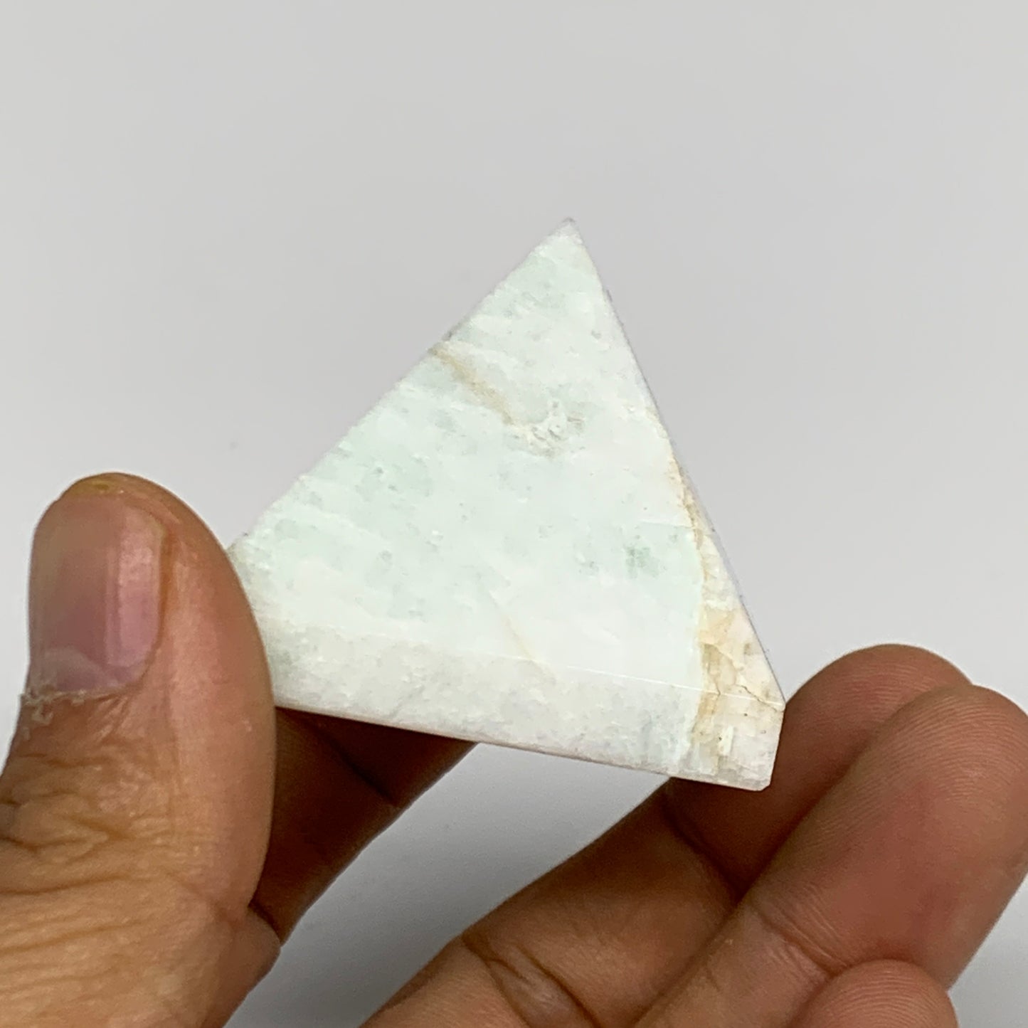 81.1g, 1.5"x1.7"x1.7", Amazonite Pyramid Gemstone, Decorative Stone, B31817