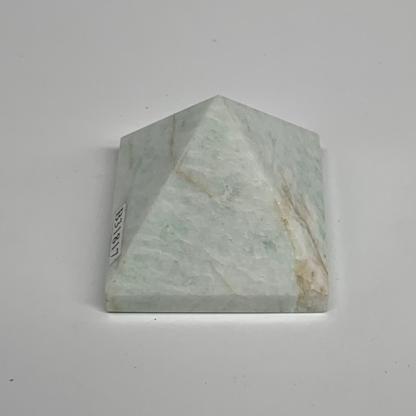 81.1g, 1.5"x1.7"x1.7", Amazonite Pyramid Gemstone, Decorative Stone, B31817