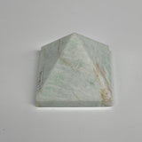81.1g, 1.5"x1.7"x1.7", Amazonite Pyramid Gemstone, Decorative Stone, B31817