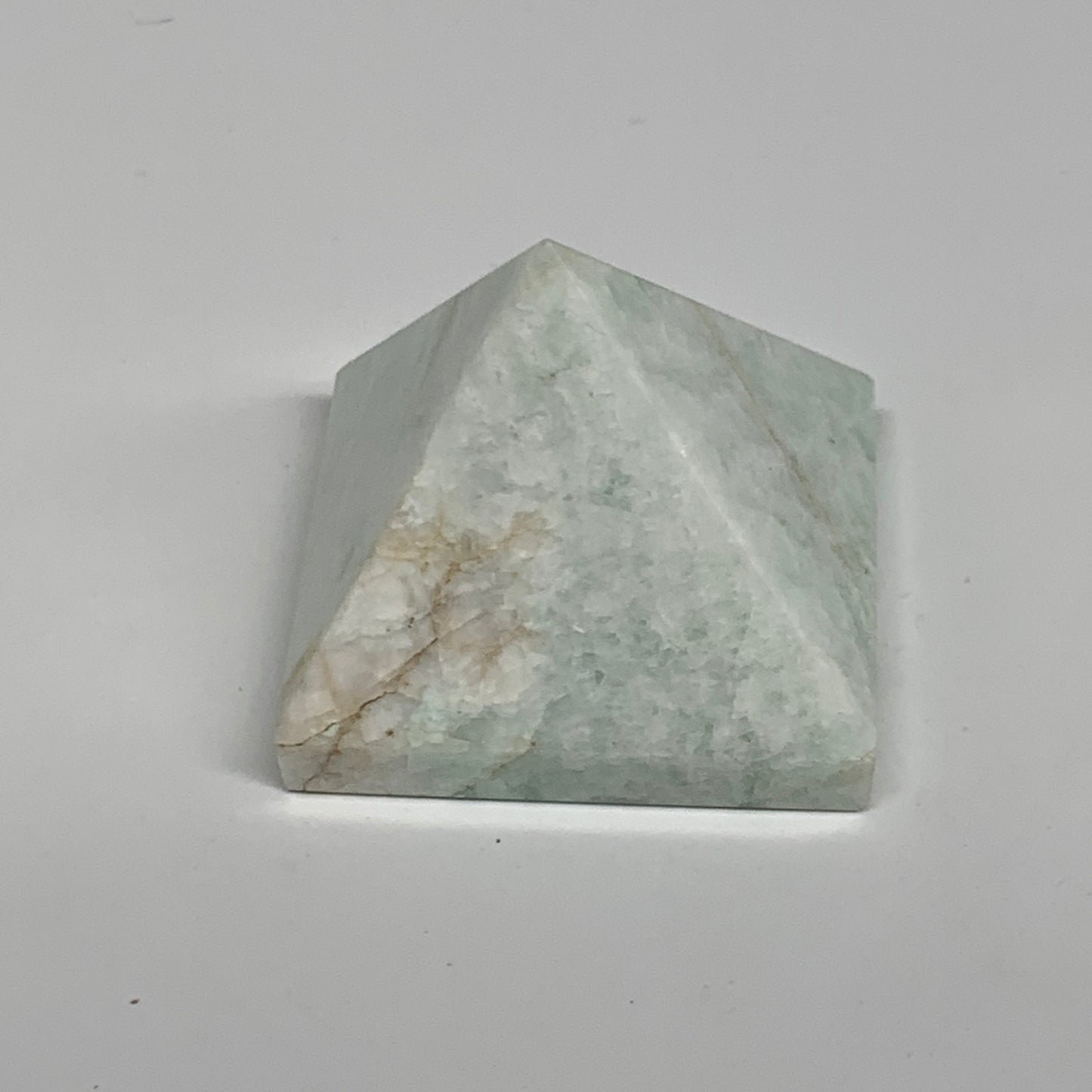 81.1g, 1.5"x1.7"x1.7", Amazonite Pyramid Gemstone, Decorative Stone, B31817