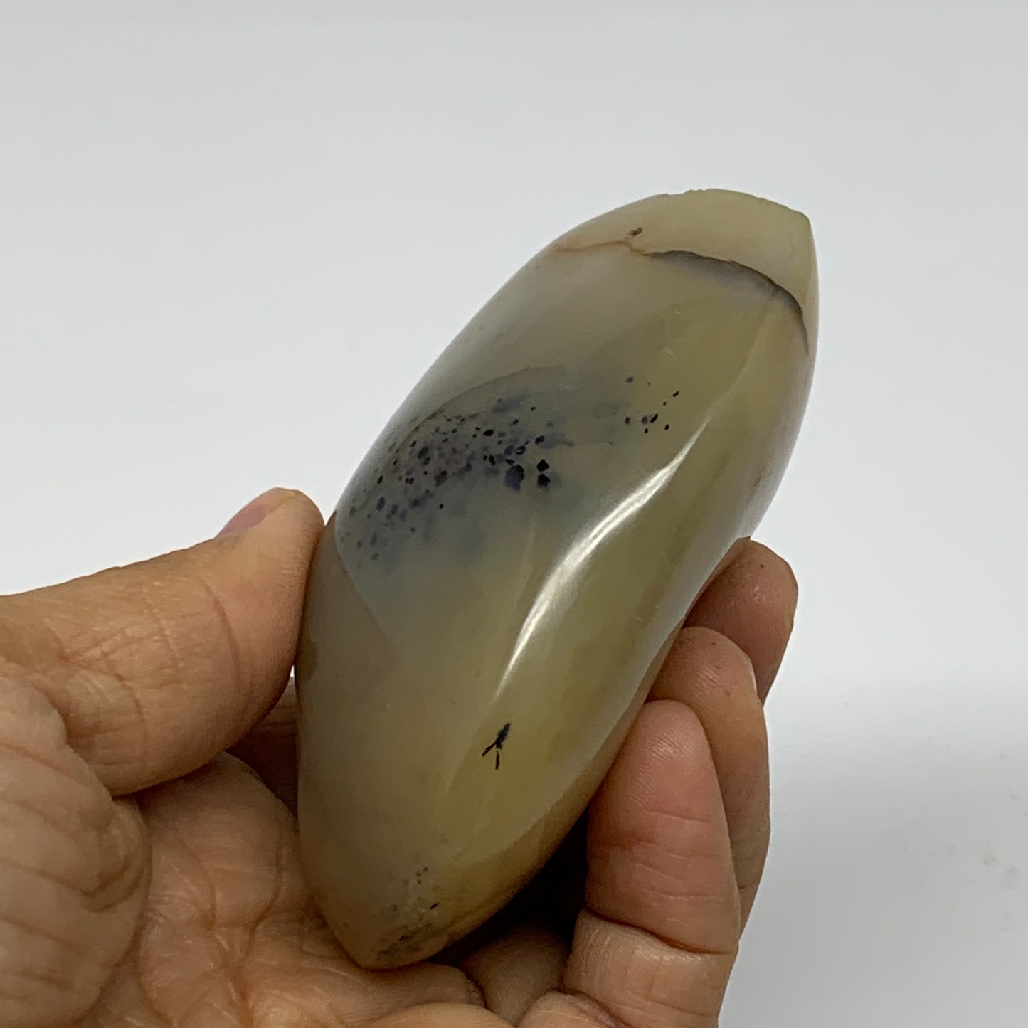 0.49 lbs, 2.9"x2.5"x1.3" Dendrite Agate Freeform Reiki Energy Crystal, B37487