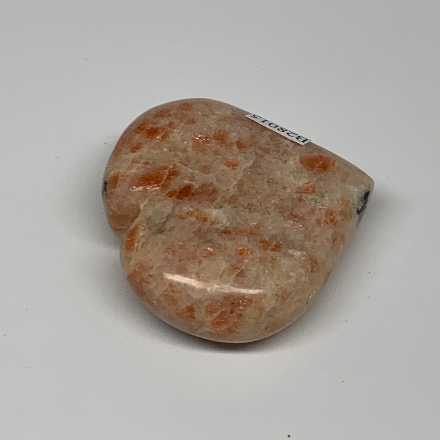 90.4g,2.1"x2.3"x0.8", Sunstone Heart Polished Healing Crystal @India, B28015