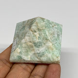 95g, 1.4"x1.9"x1.9", Amazonite Pyramid Gemstone, Decorative Stone, B31818