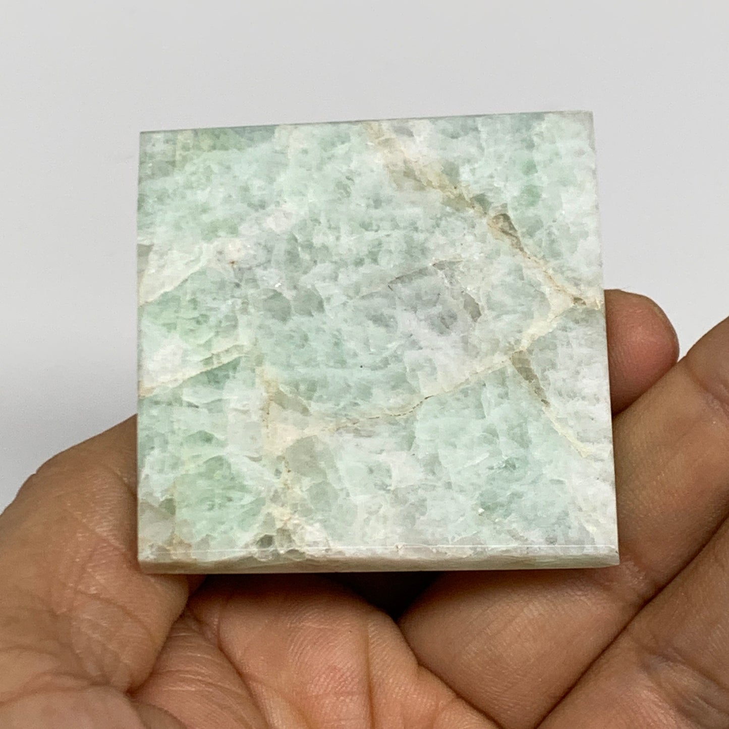 95g, 1.4"x1.9"x1.9", Amazonite Pyramid Gemstone, Decorative Stone, B31818