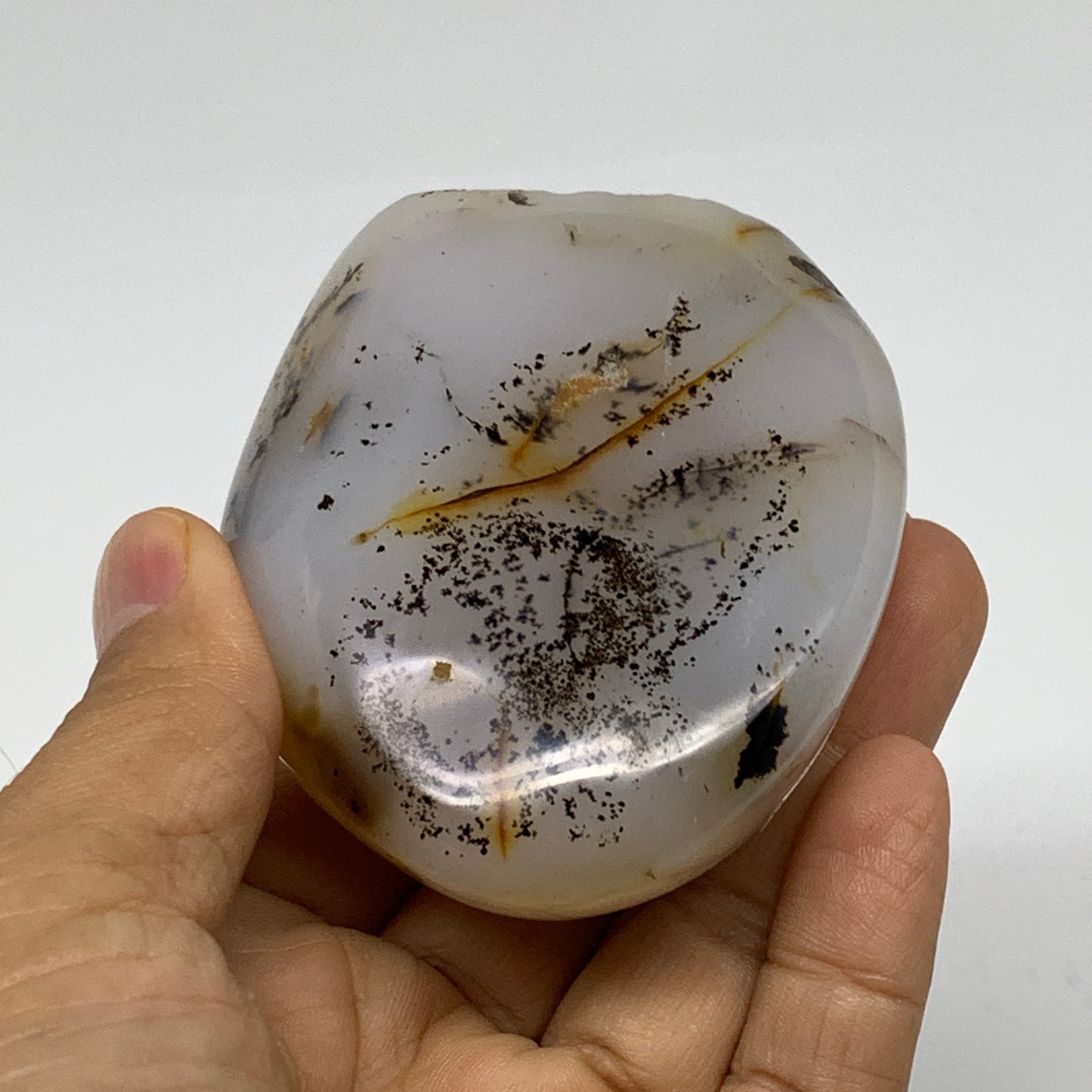 0.46 lbs, 2.8"x2.4"x1.3" Dendrite Agate Freeform Reiki Energy Crystal, B37488