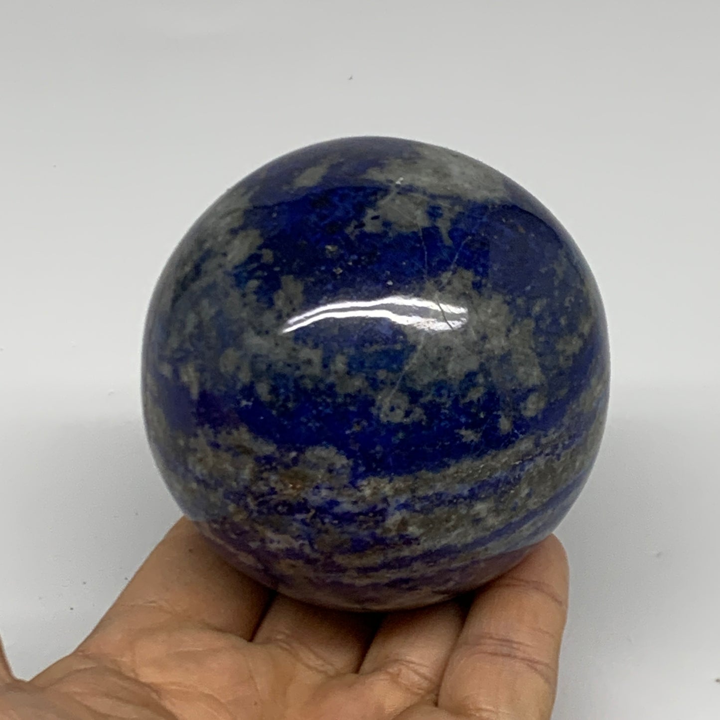 1.36 lbs, 2.8" (72mm), Lapis Lazuli Sphere Ball Gemstone @Afghanistan, B33136
