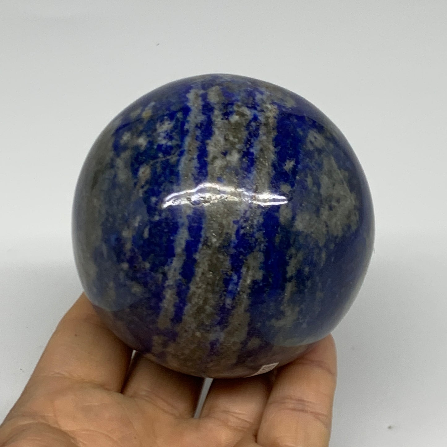 1.36 lbs, 2.8" (72mm), Lapis Lazuli Sphere Ball Gemstone @Afghanistan, B33136