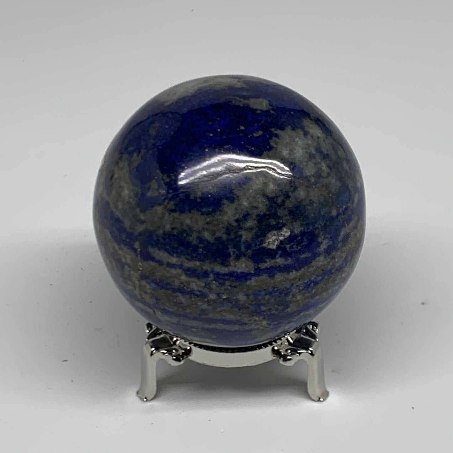 1.36 lbs, 2.8" (72mm), Lapis Lazuli Sphere Ball Gemstone @Afghanistan, B33136