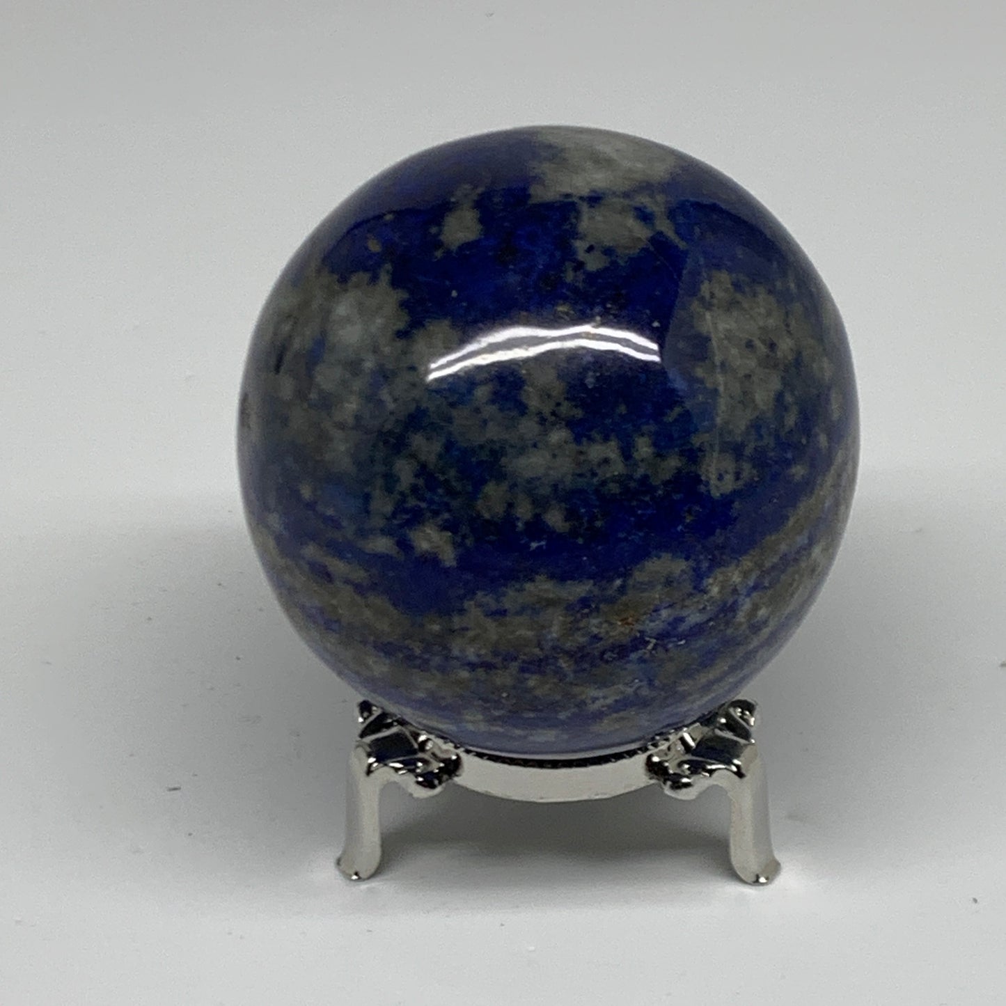 1.36 lbs, 2.8" (72mm), Lapis Lazuli Sphere Ball Gemstone @Afghanistan, B33136