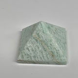 91.9g, 1.5"x1.8"x1.8", Amazonite Pyramid Gemstone, Decorative Stone, B31819
