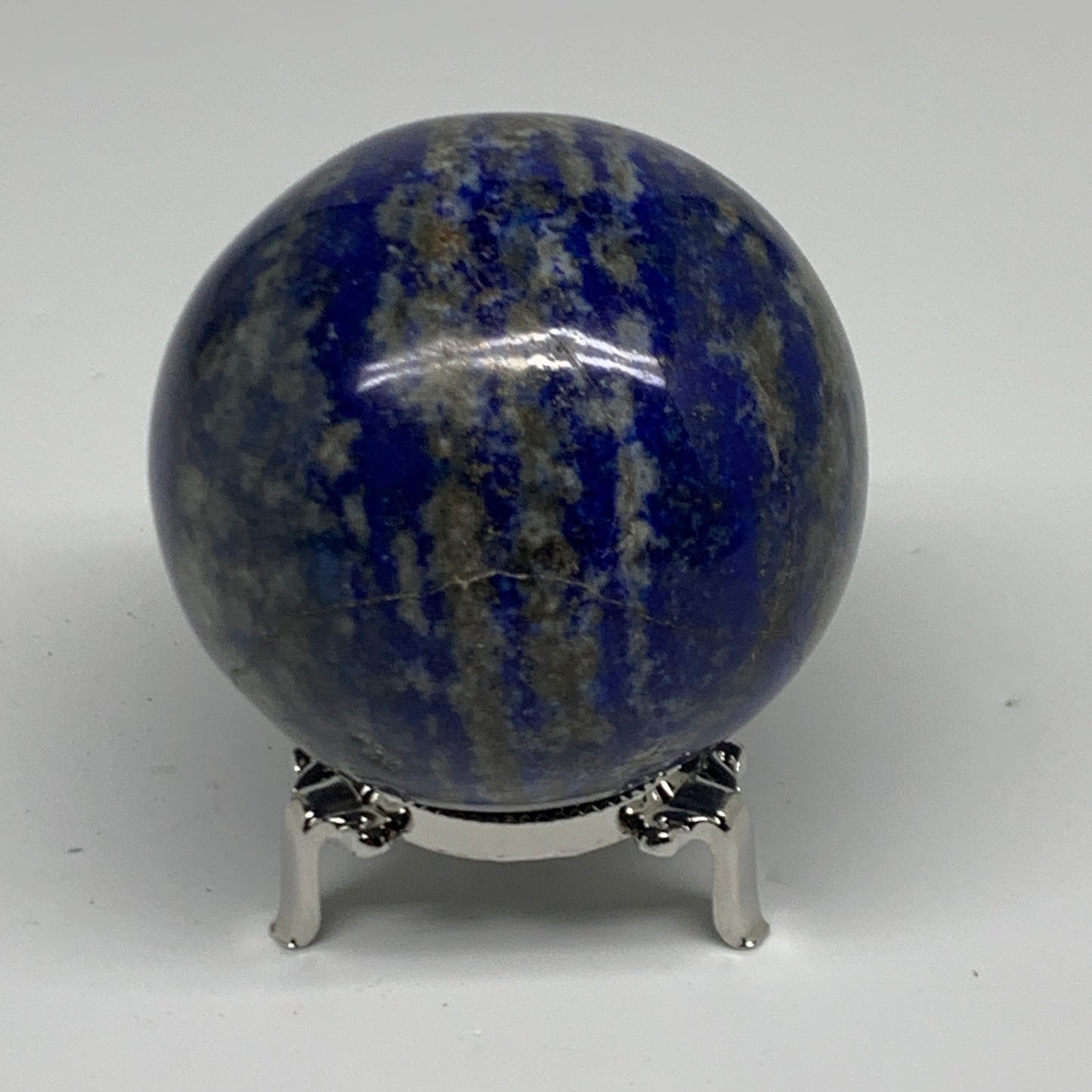 1.36 lbs, 2.8" (72mm), Lapis Lazuli Sphere Ball Gemstone @Afghanistan, B33136