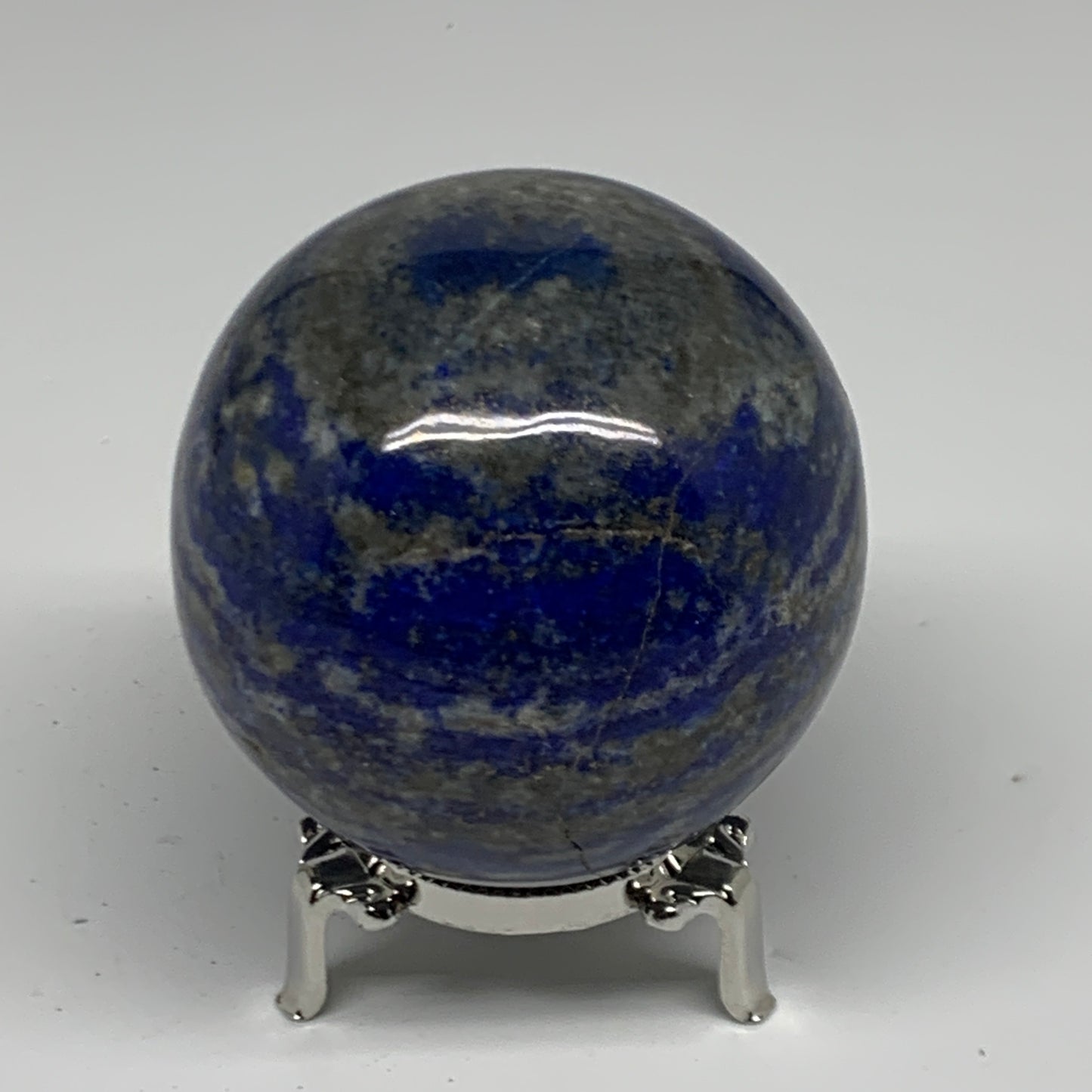 1.36 lbs, 2.8" (72mm), Lapis Lazuli Sphere Ball Gemstone @Afghanistan, B33136