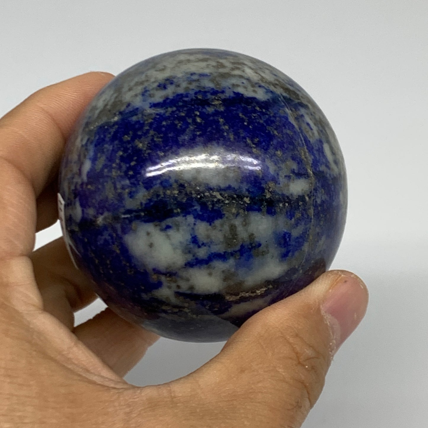 0.8 lbs, 2.4" (51mm), Lapis Lazuli Sphere Ball Gemstone @Afghanistan, B33137