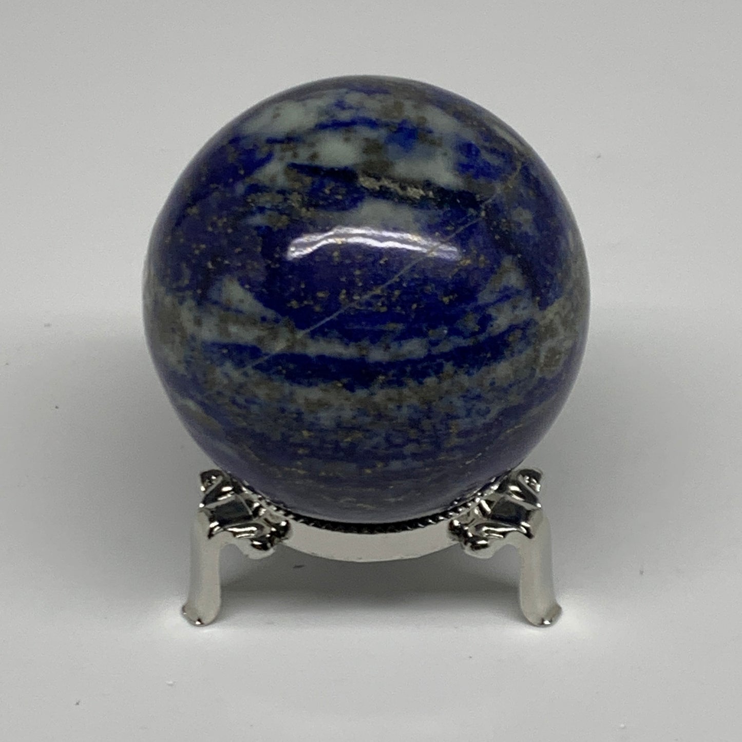 0.8 lbs, 2.4" (51mm), Lapis Lazuli Sphere Ball Gemstone @Afghanistan, B33137