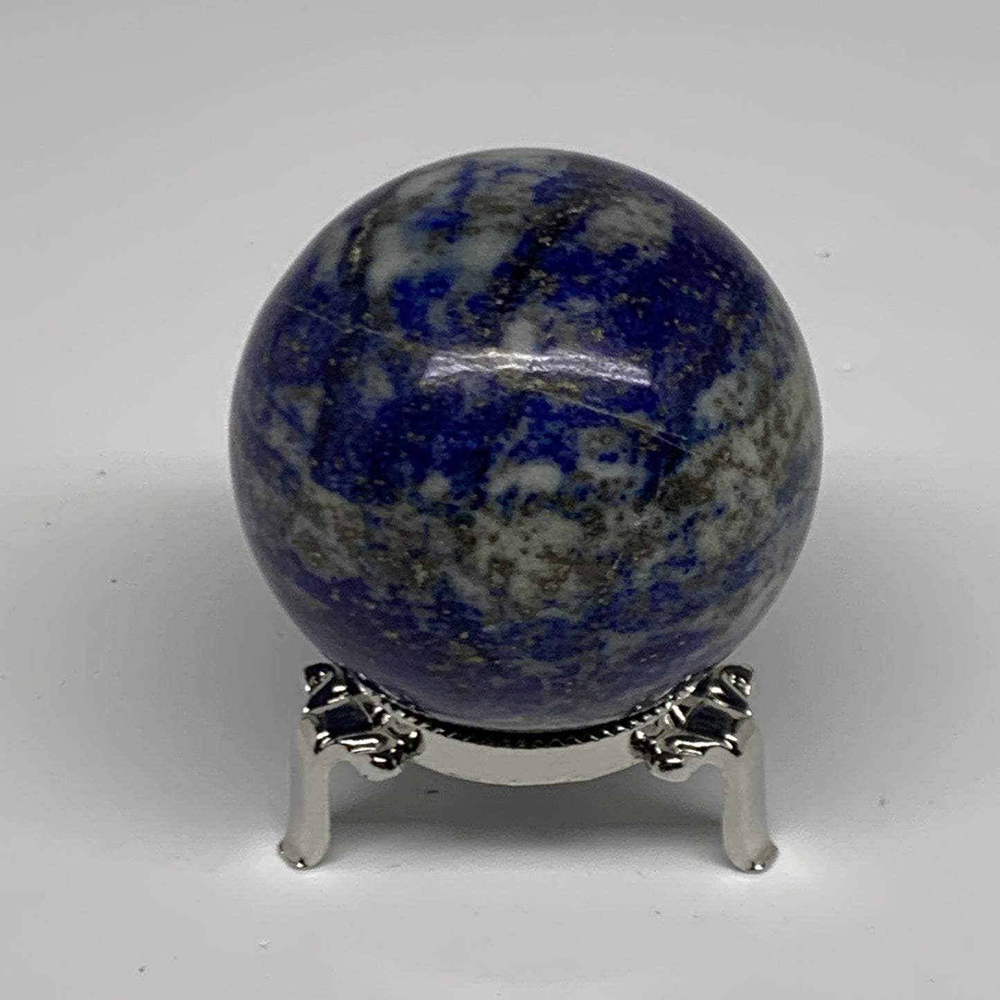 0.8 lbs, 2.4" (51mm), Lapis Lazuli Sphere Ball Gemstone @Afghanistan, B33137