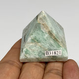 60g, 1.5"x1.5"x1.4", Amazonite Pyramid Gemstone, Decorative Stone, B31821