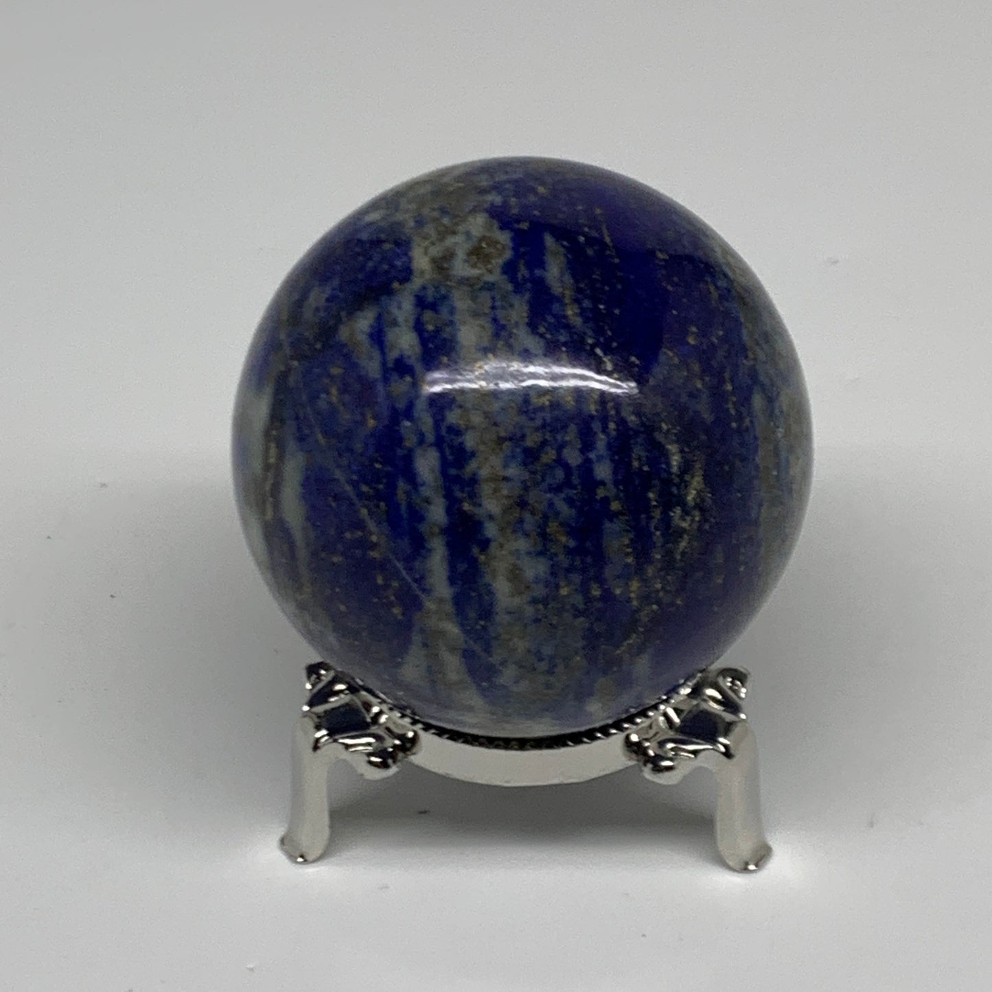 0.8 lbs, 2.4" (51mm), Lapis Lazuli Sphere Ball Gemstone @Afghanistan, B33137