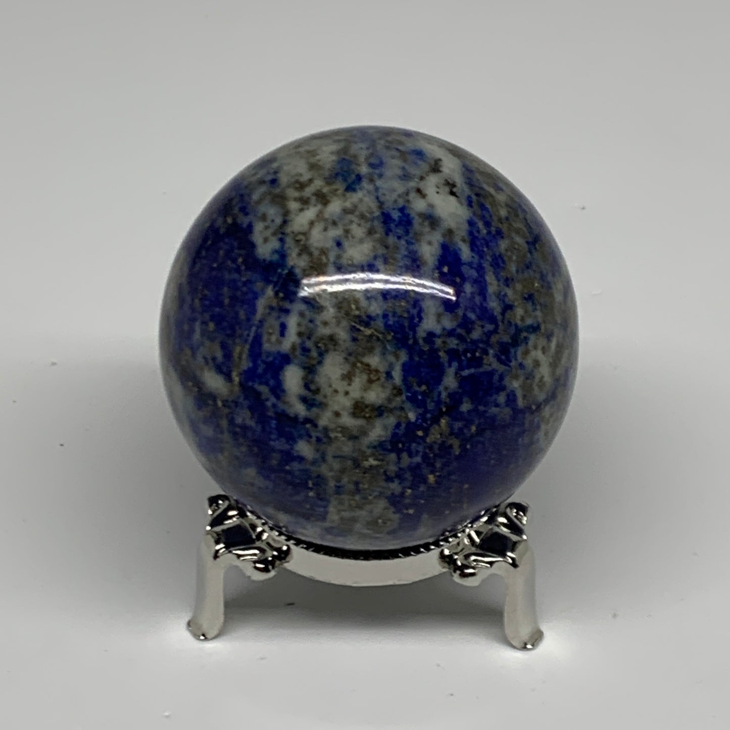 0.8 lbs, 2.4" (51mm), Lapis Lazuli Sphere Ball Gemstone @Afghanistan, B33137