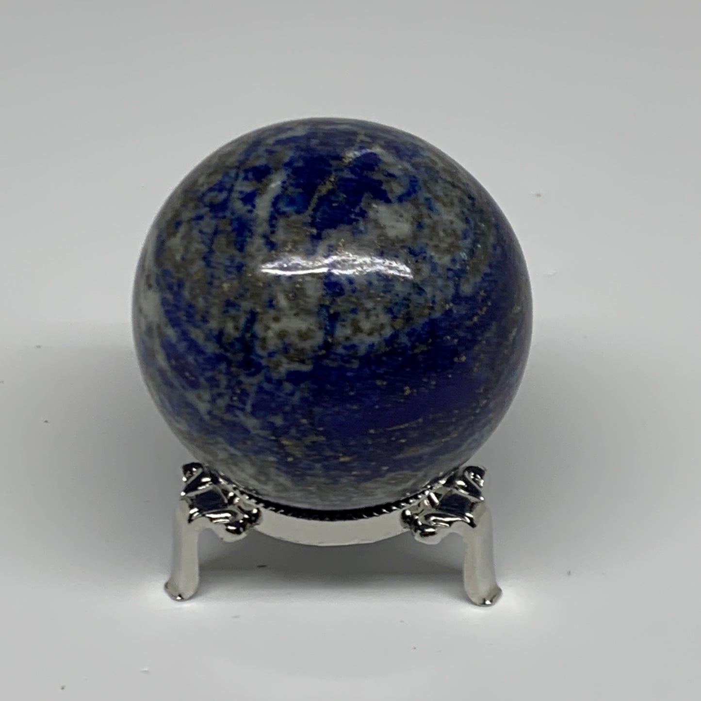 0.8 lbs, 2.4" (51mm), Lapis Lazuli Sphere Ball Gemstone @Afghanistan, B33137