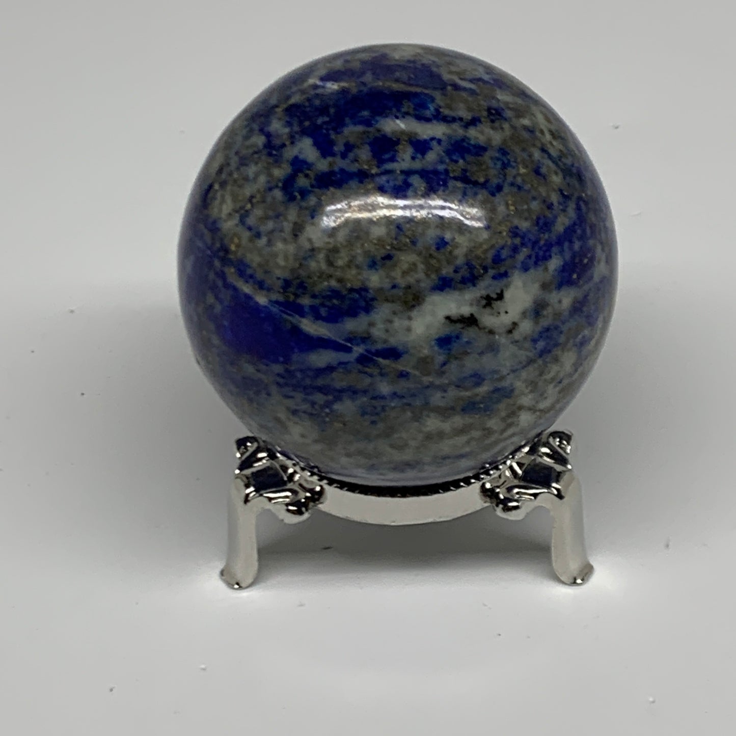0.8 lbs, 2.4" (51mm), Lapis Lazuli Sphere Ball Gemstone @Afghanistan, B33137