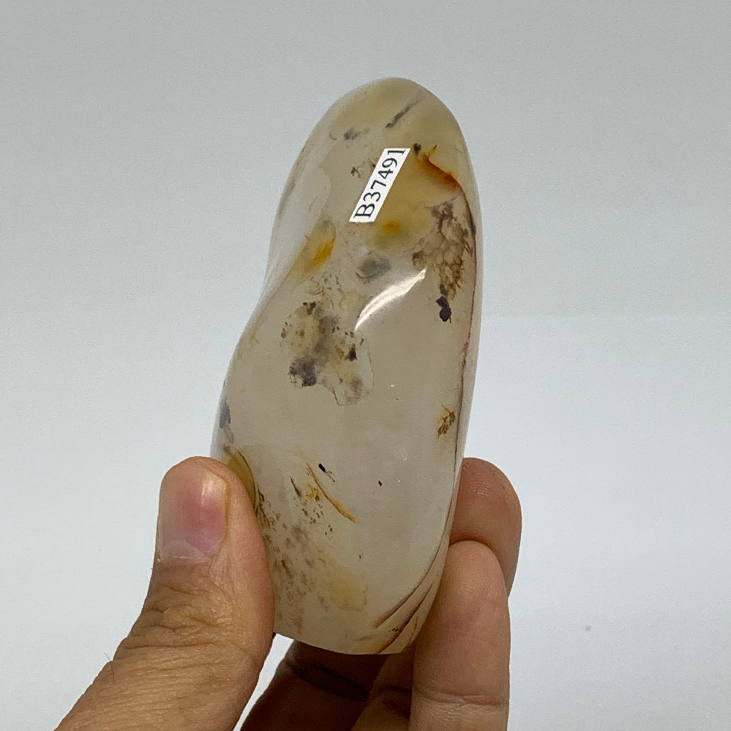0.50 lbs, 3.2"x2.4"x1.2" Dendrite Agate Freeform Reiki Energy Crystal, B37491