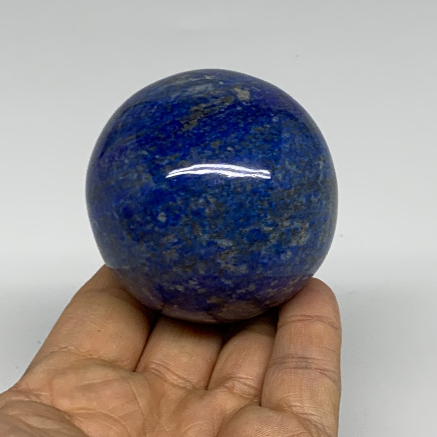 0.71 lbs, 2.3" (59mm), Lapis Lazuli Sphere Ball Gemstone @Afghanistan, B33138