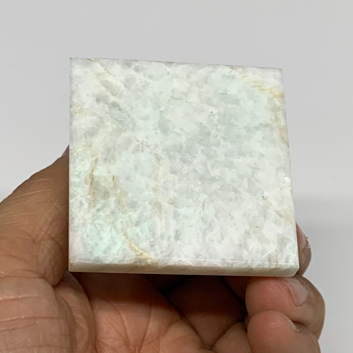 127.8g, 1.8"x2"x1.9", Amazonite Pyramid Gemstone, Decorative Stone, B31822