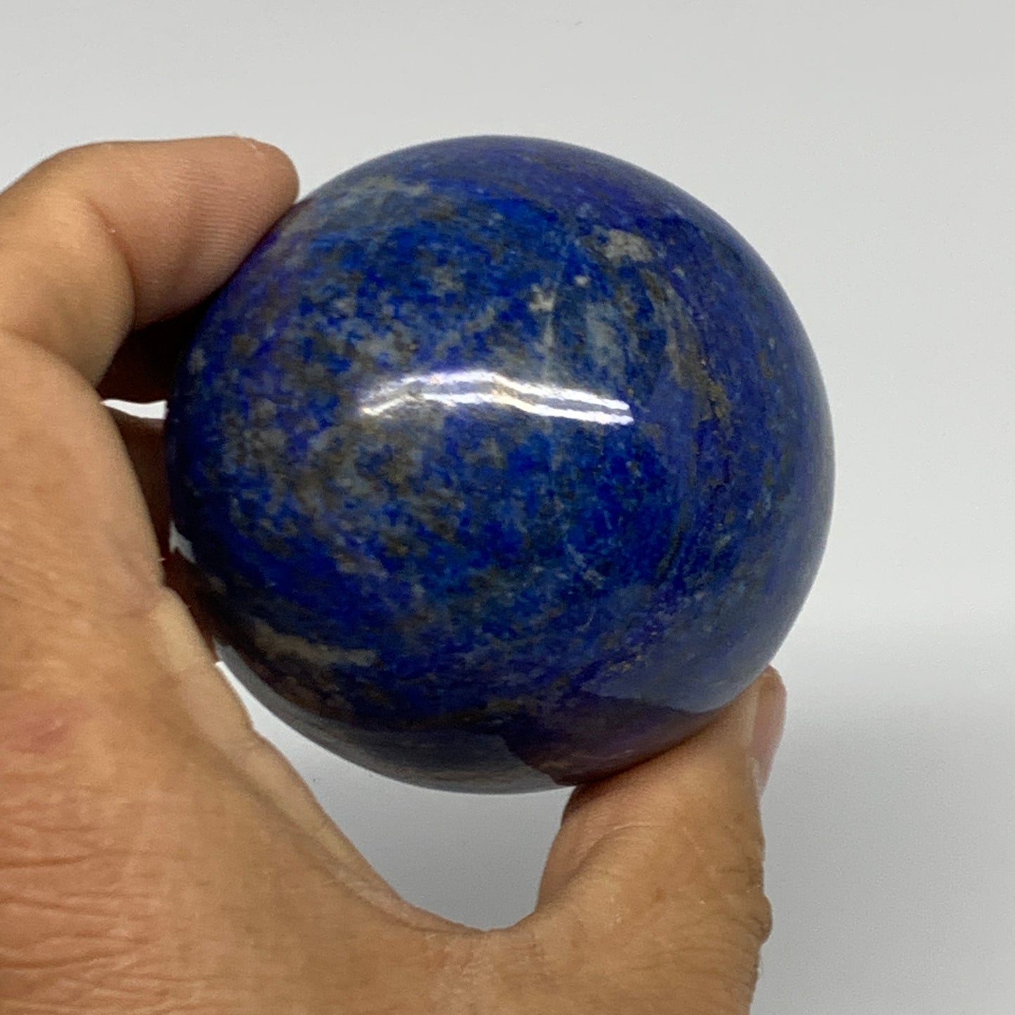 0.71 lbs, 2.3" (59mm), Lapis Lazuli Sphere Ball Gemstone @Afghanistan, B33138