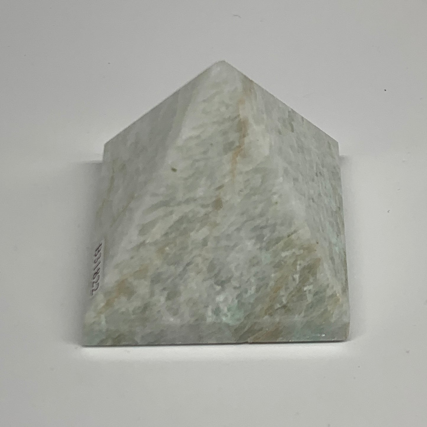 127.8g, 1.8"x2"x1.9", Amazonite Pyramid Gemstone, Decorative Stone, B31822