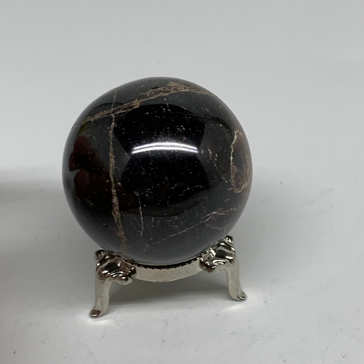 238.3g, 1.9"(48mm), Natural Red Garnet Sphere Ball Gemstone Polished, B35239