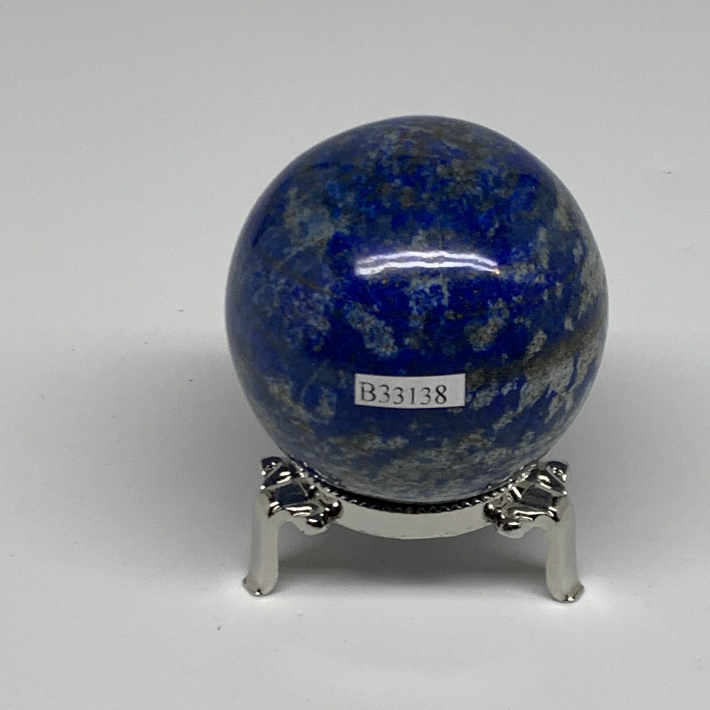 0.71 lbs, 2.3" (59mm), Lapis Lazuli Sphere Ball Gemstone @Afghanistan, B33138
