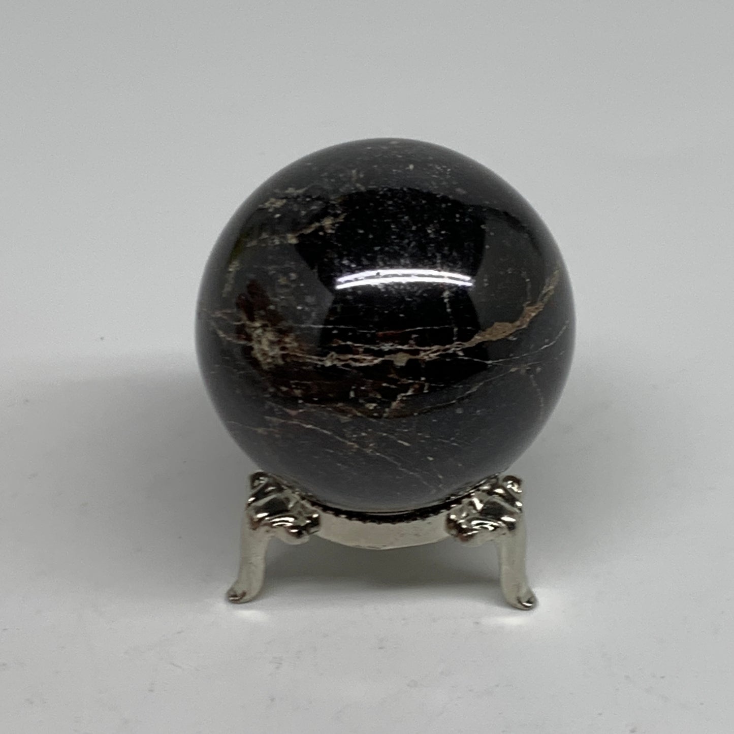 238.3g, 1.9"(48mm), Natural Red Garnet Sphere Ball Gemstone Polished, B35239