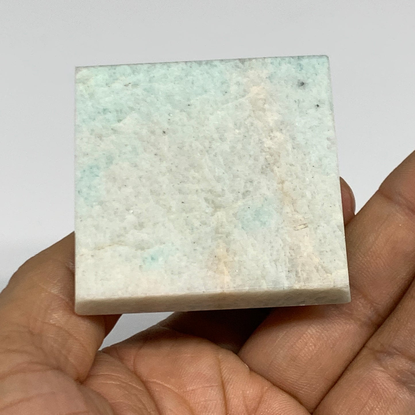 130.6g, 1.9"x2"x1.9", Amazonite Pyramid Gemstone, Decorative Stone, B31823