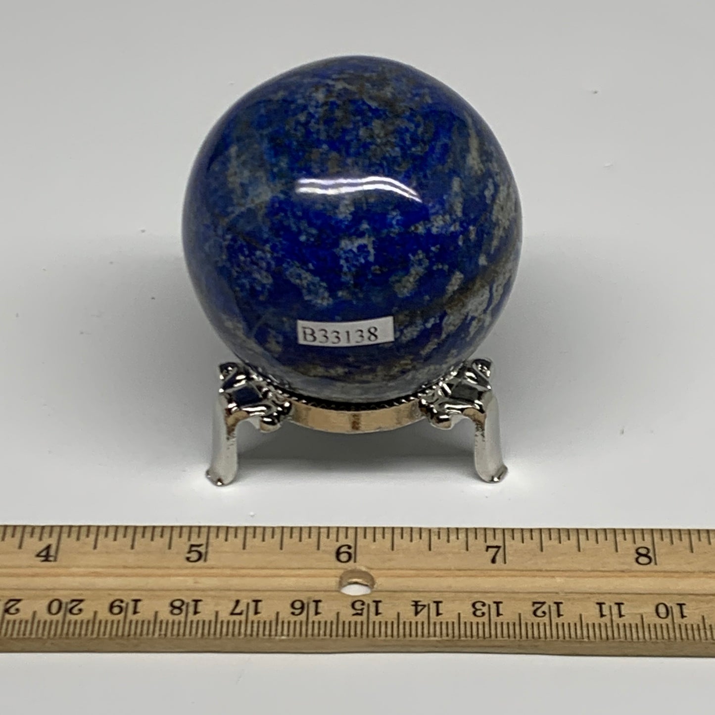 0.71 lbs, 2.3" (59mm), Lapis Lazuli Sphere Ball Gemstone @Afghanistan, B33138