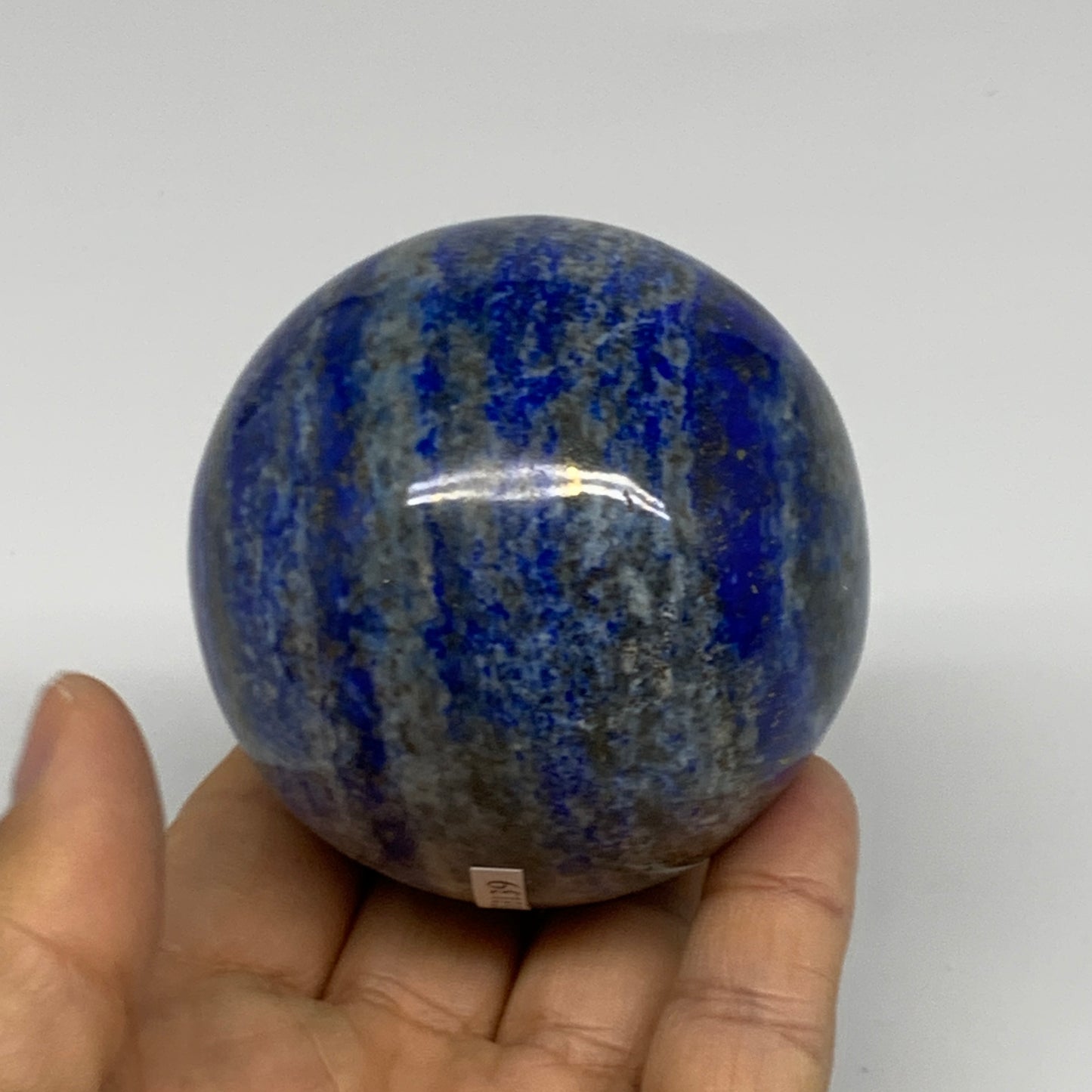 1.05 lbs, 2.6" (66mm), Lapis Lazuli Sphere Ball Gemstone @Afghanistan, B33139