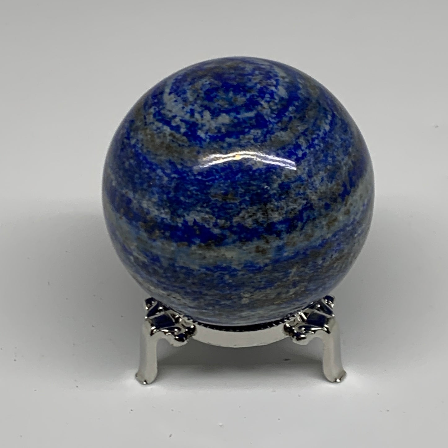 1.05 lbs, 2.6" (66mm), Lapis Lazuli Sphere Ball Gemstone @Afghanistan, B33139