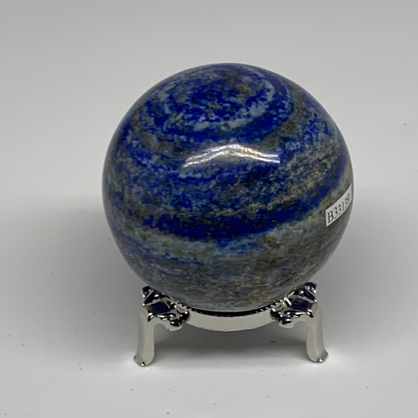 1.05 lbs, 2.6" (66mm), Lapis Lazuli Sphere Ball Gemstone @Afghanistan, B33139