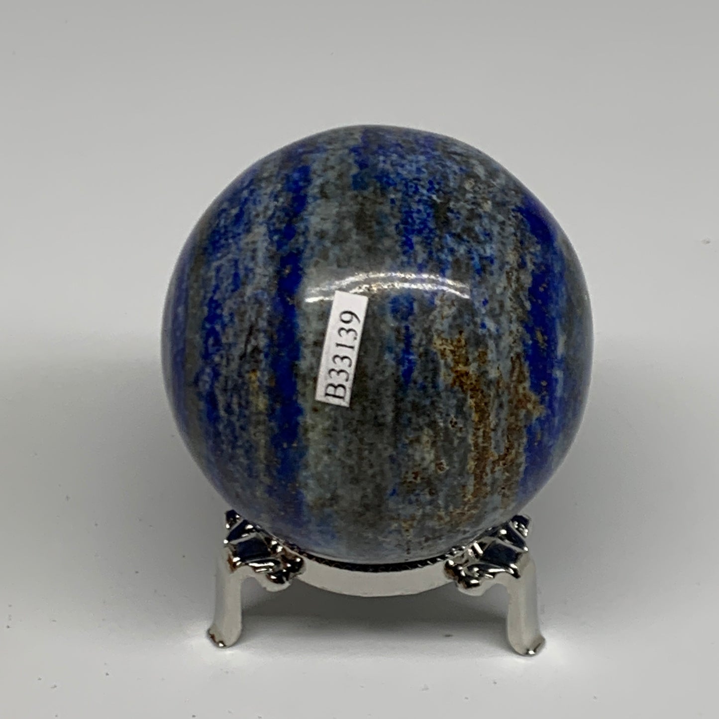 1.05 lbs, 2.6" (66mm), Lapis Lazuli Sphere Ball Gemstone @Afghanistan, B33139