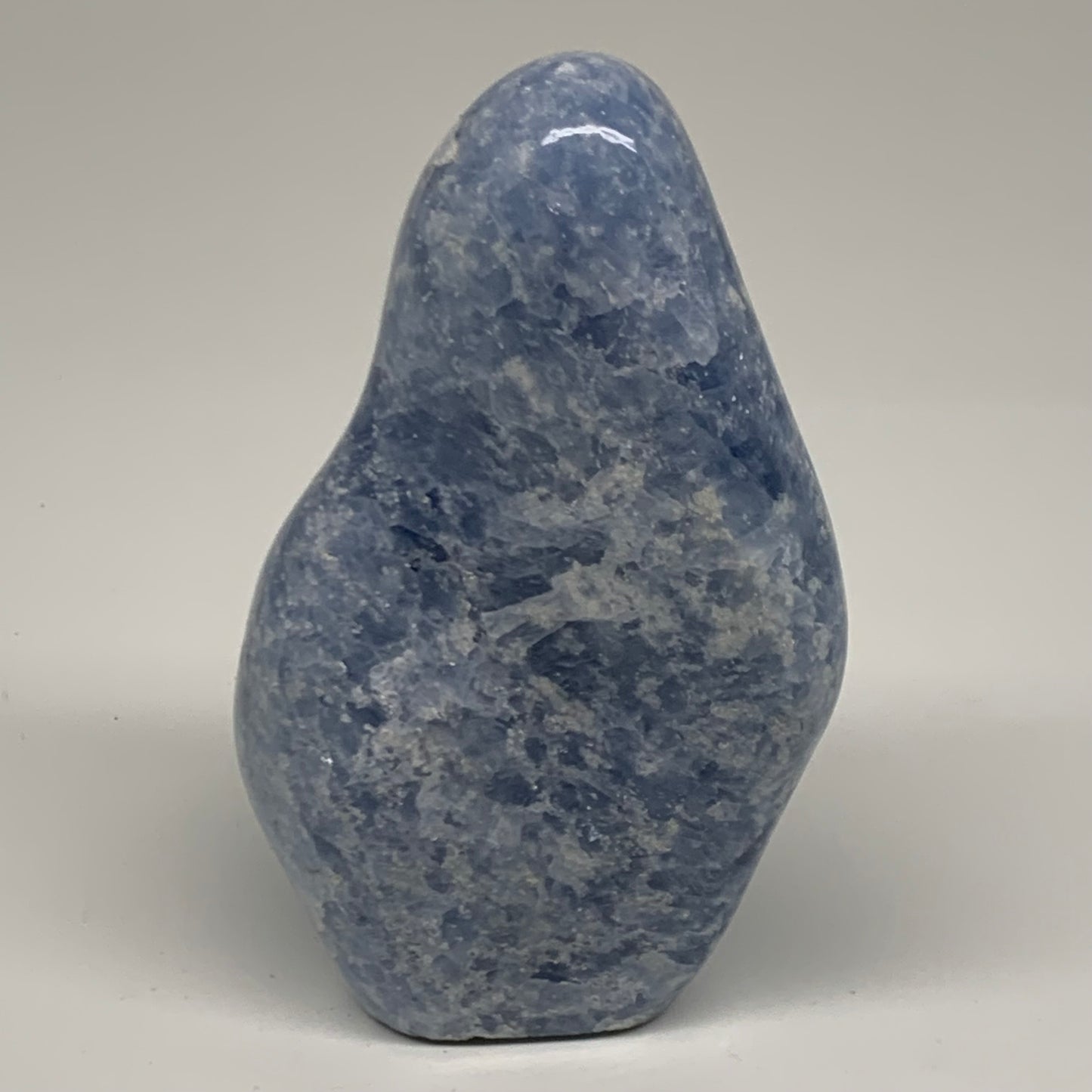 1.22 lbs, 4.8"x2.7"x1.9", Natural Blue Calcite Polished Freeform Stands, B38356