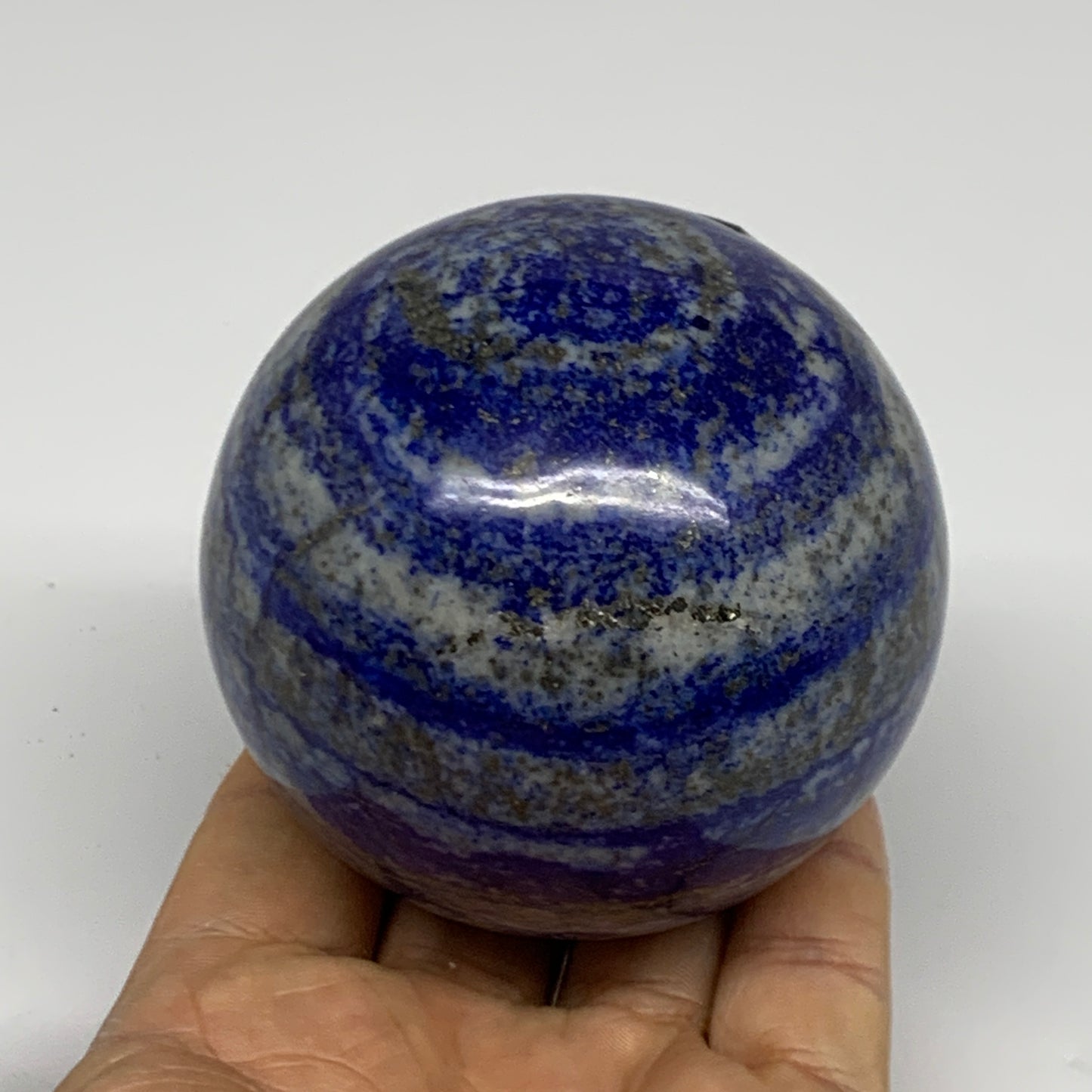 1.27 lbs, 2.8" (71mm), Lapis Lazuli Sphere Ball Gemstone @Afghanistan, B33140