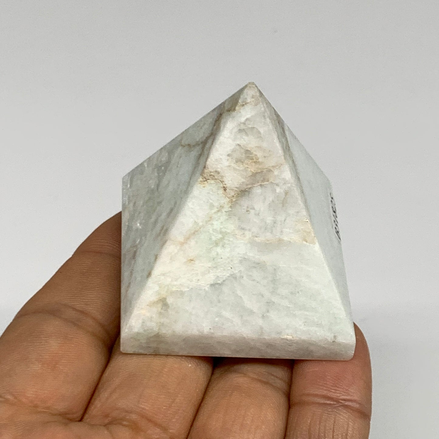 86.6g, 1.7"x1.6"x1.6", Amazonite Pyramid Gemstone, Decorative Stone, B31825