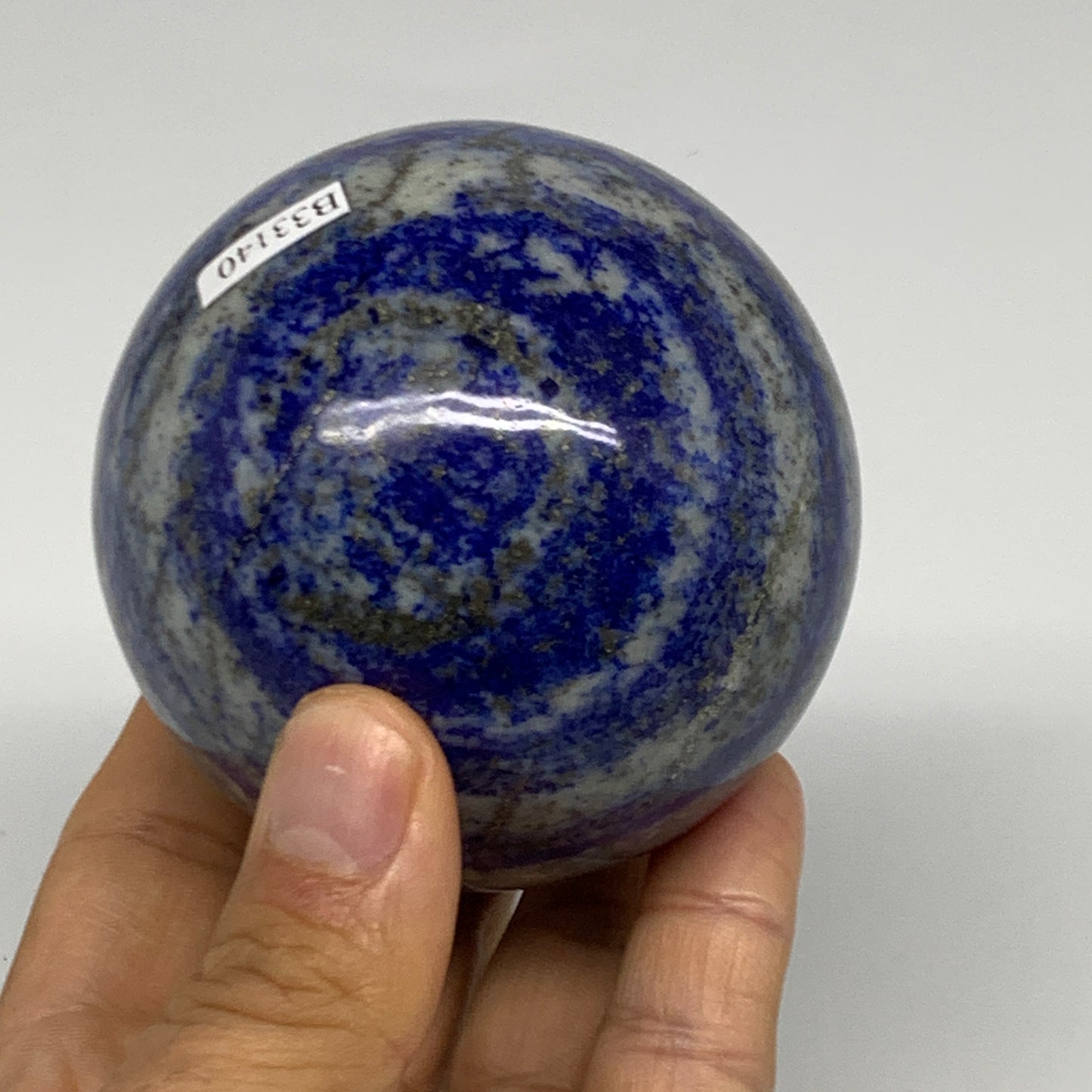 1.27 lbs, 2.8" (71mm), Lapis Lazuli Sphere Ball Gemstone @Afghanistan, B33140