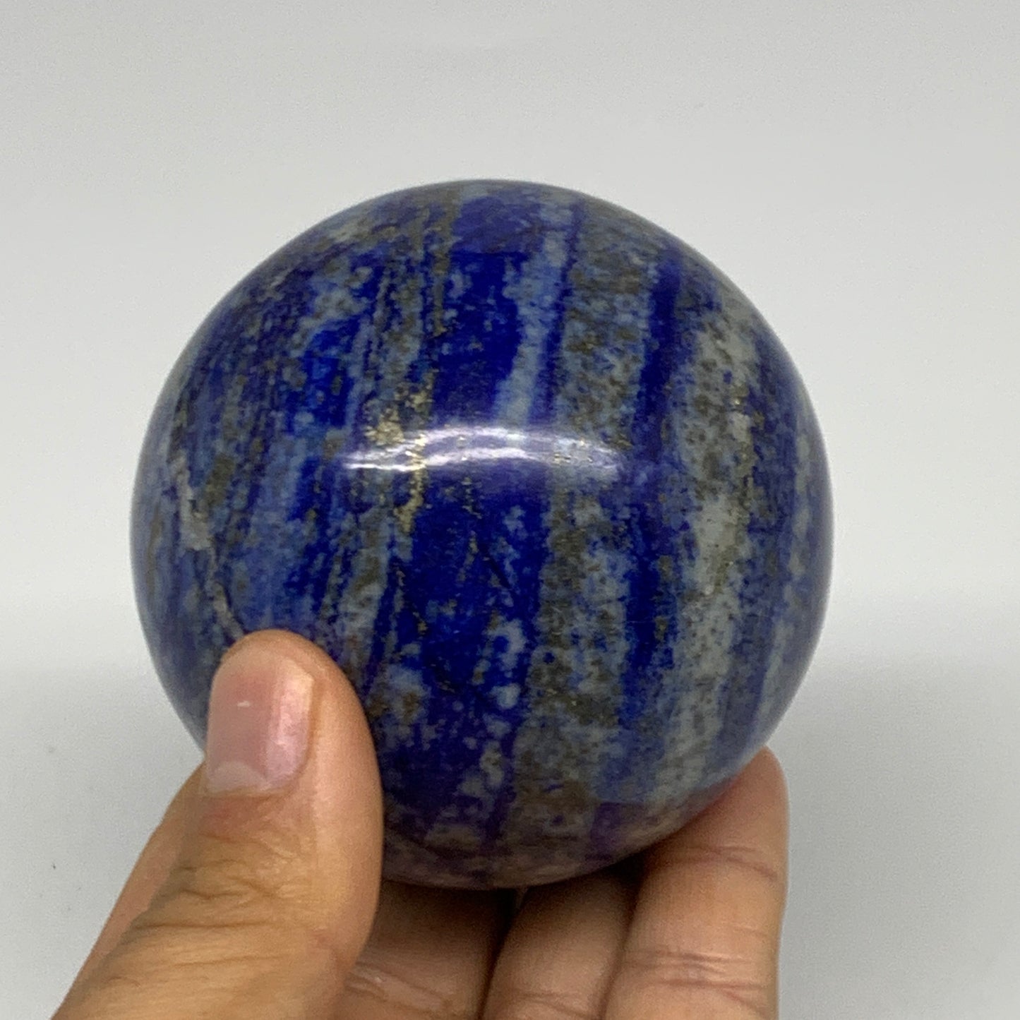 1.27 lbs, 2.8" (71mm), Lapis Lazuli Sphere Ball Gemstone @Afghanistan, B33140