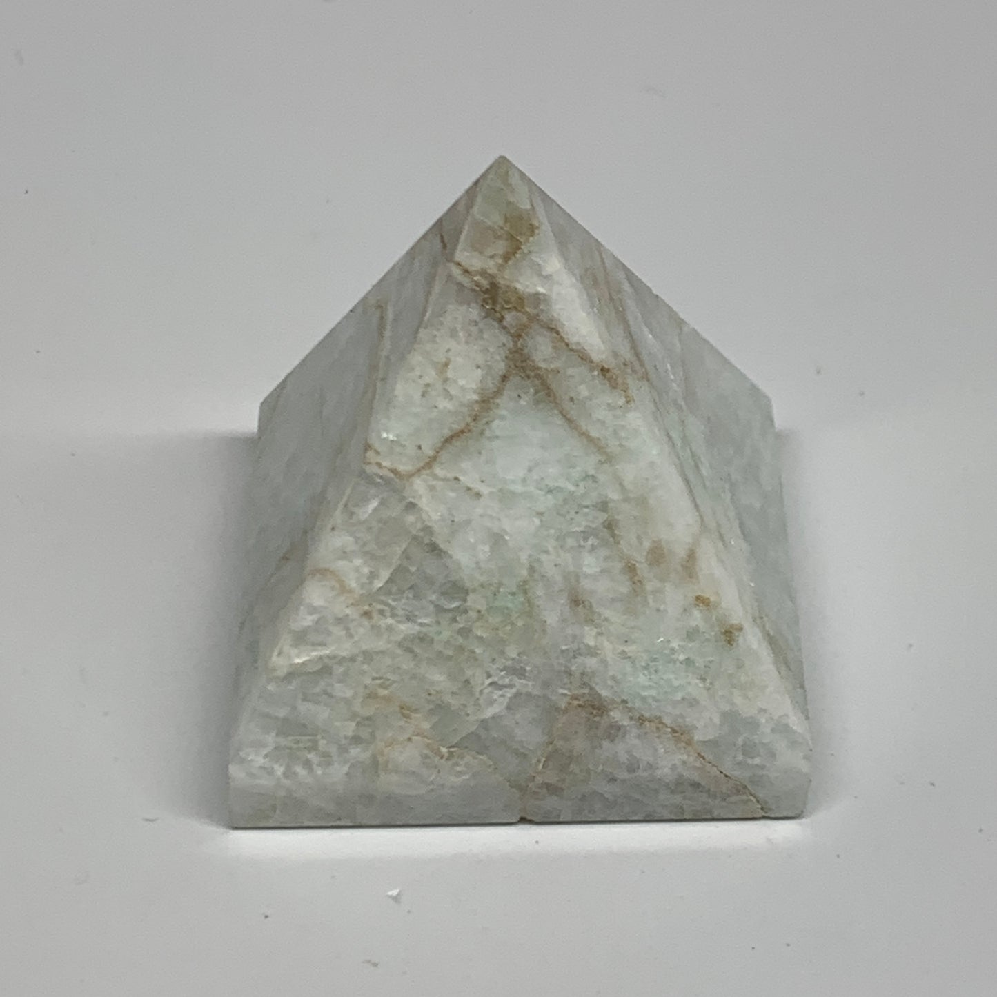86.6g, 1.7"x1.6"x1.6", Amazonite Pyramid Gemstone, Decorative Stone, B31825