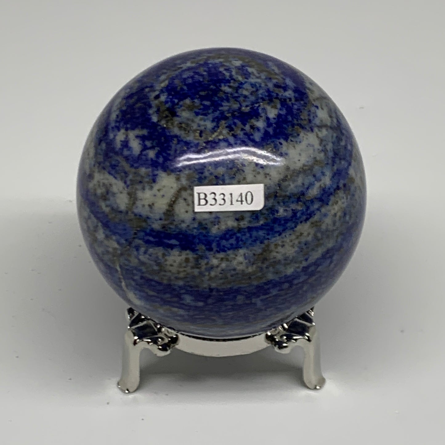 1.27 lbs, 2.8" (71mm), Lapis Lazuli Sphere Ball Gemstone @Afghanistan, B33140