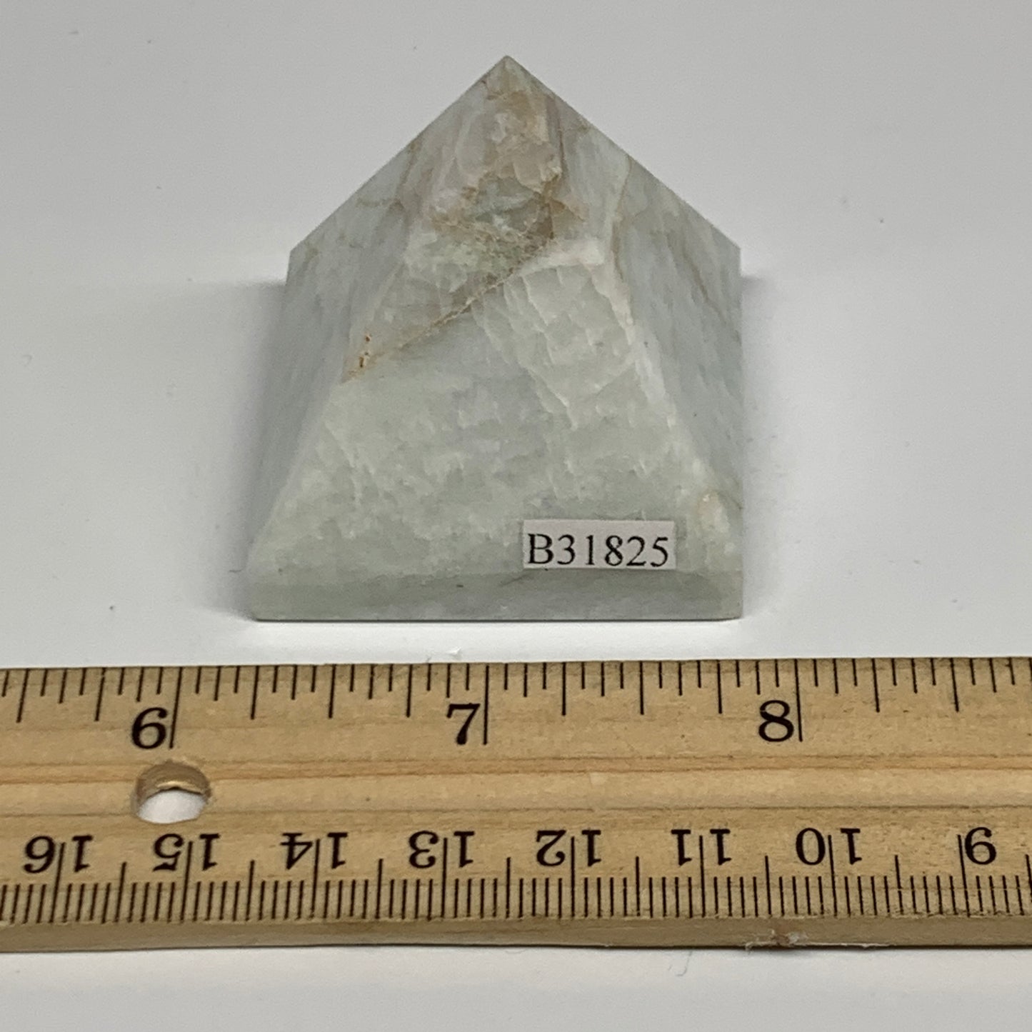 86.6g, 1.7"x1.6"x1.6", Amazonite Pyramid Gemstone, Decorative Stone, B31825