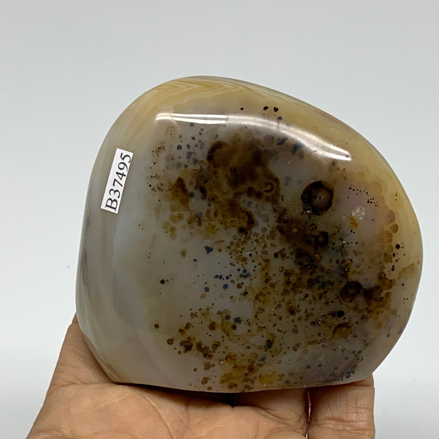 0.40 lbs, 2.7"x3"x0.9" Dendrite Agate Freeform Reiki Energy Crystal, B37495