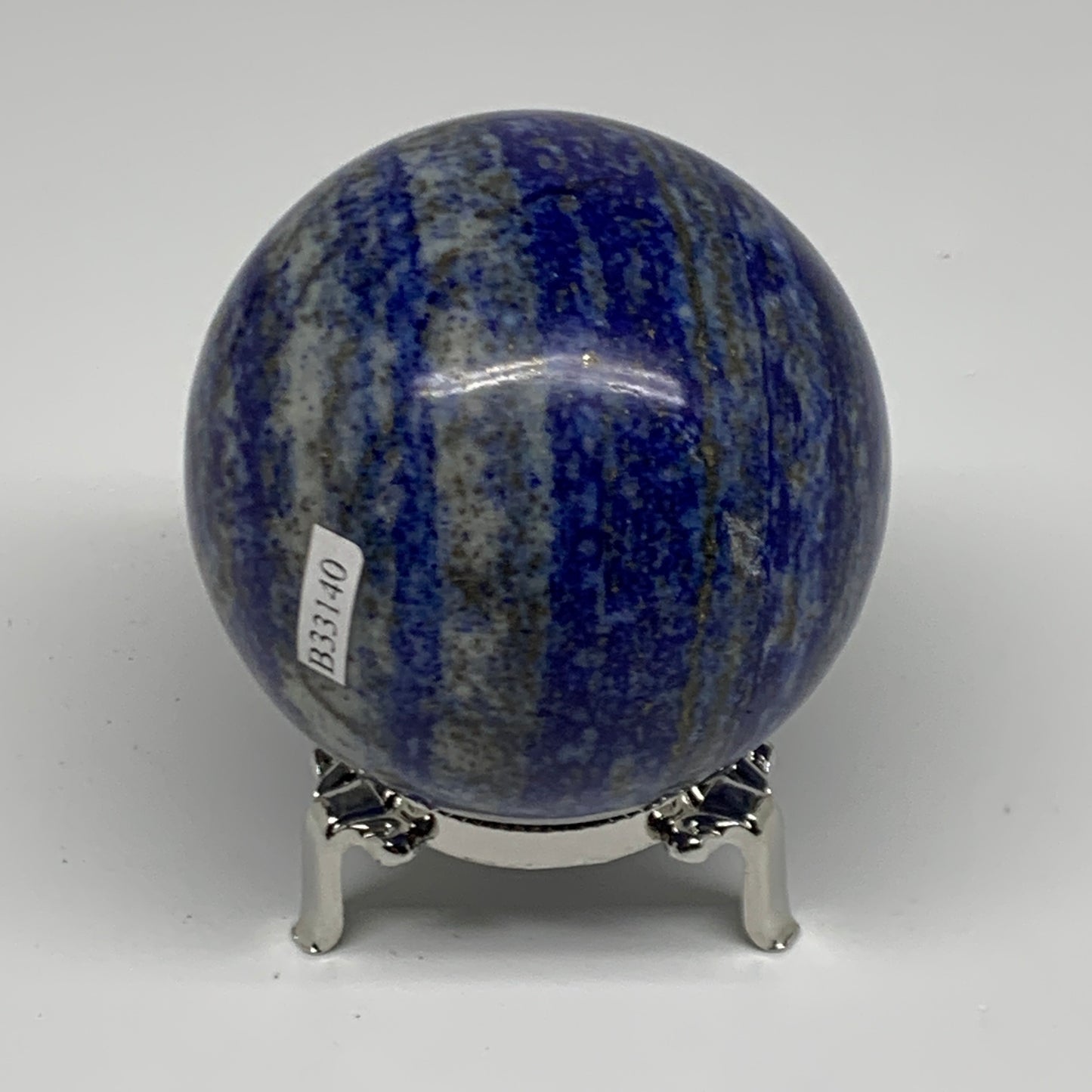 1.27 lbs, 2.8" (71mm), Lapis Lazuli Sphere Ball Gemstone @Afghanistan, B33140