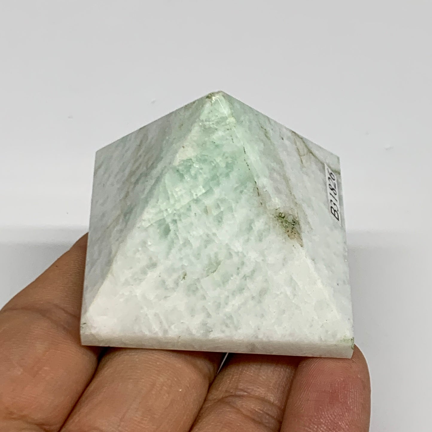 86.1g, 1.4"x1.8"x1.8", Amazonite Pyramid Gemstone, Decorative Stone, B31826